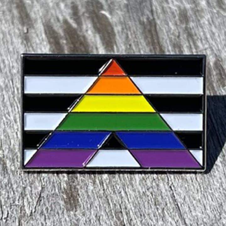 Emblema de Lapela com Bandeira Arco-Íris de Apoio Gay LGBTQ+ por atacado de The Purposeful Co