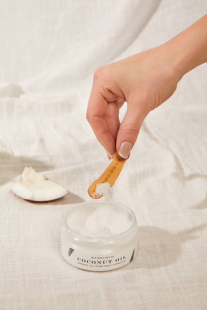Bisococo – Großhandel Bade-/Körperöl – Biologisches Kokosöl | Für Körper & Haut | 100 g | Natürlich10