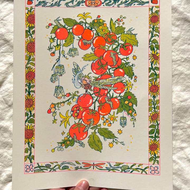 Natalie Andrewson - Vendita all'ingrosso Stampa artistica - Stampa Sunflower Fairy Riso