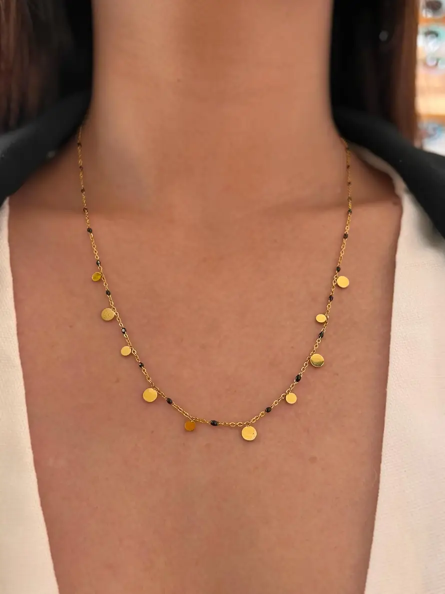 Cassette Barcelona - Wholesale Pendant/Charm Necklace - Dots Enamel Necklace White0