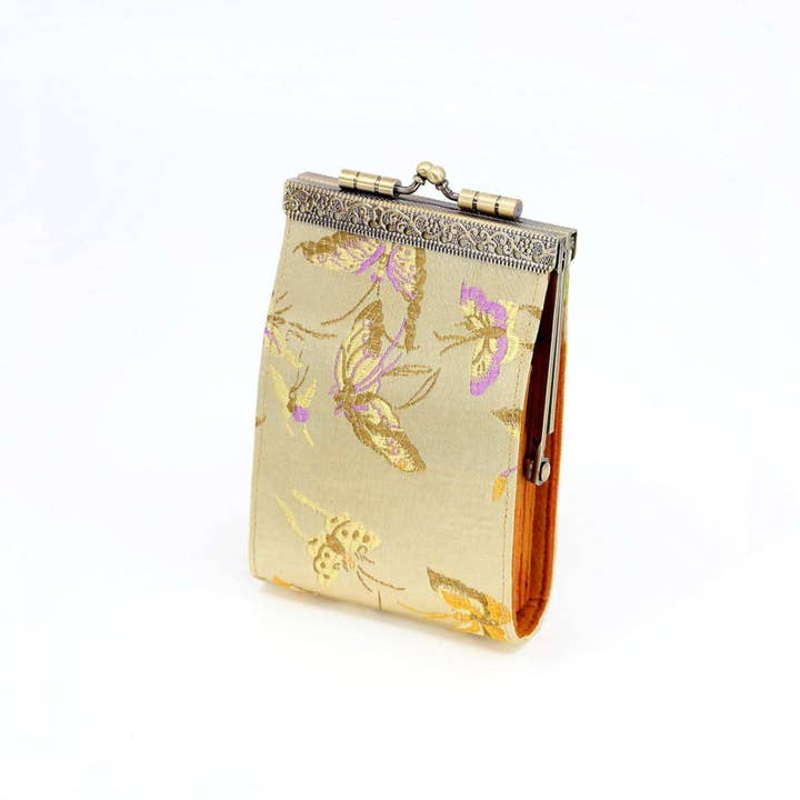 Cathayana - Wholesale Card Holder - Women's - Butterfly Brocade Card Holder with RFID0