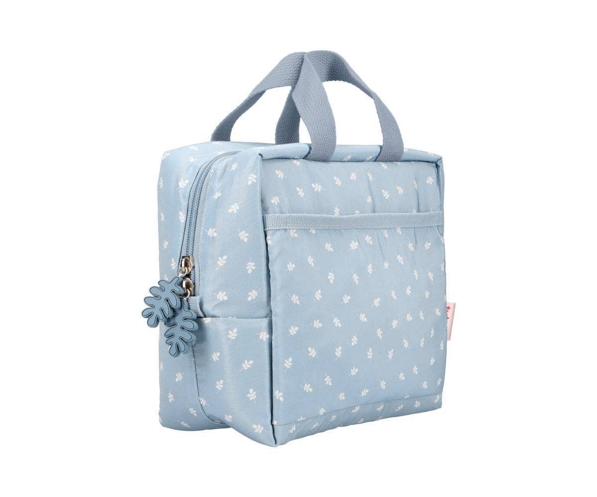 Tutete - Wholesale Toiletry Bag - Women's - Padded Thermal Bag Leaves Blue0