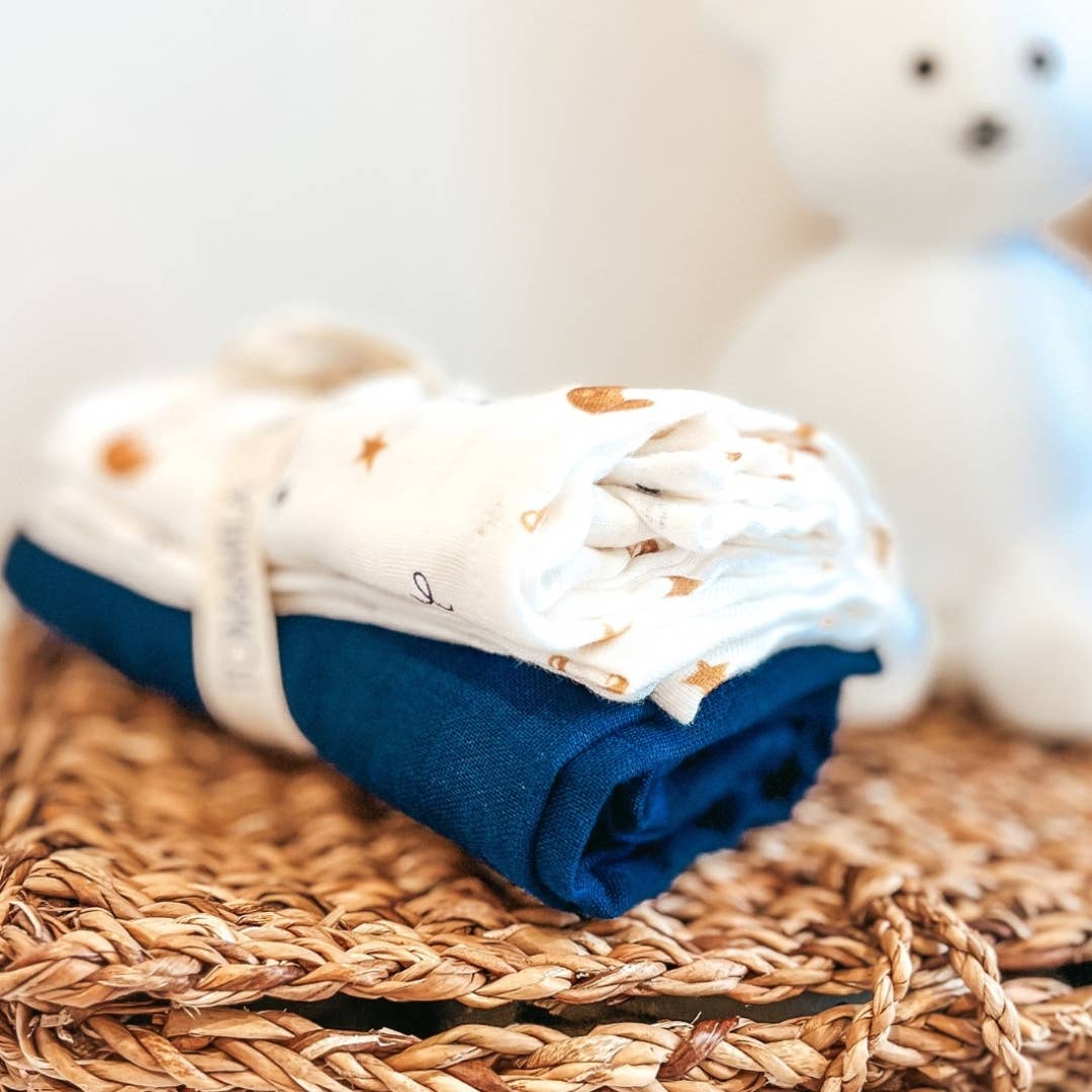 Tom & Mila - Wholesale Deken - Kinderen en baby - Set van 2 extra zachte luiers 70 x 70 cm6