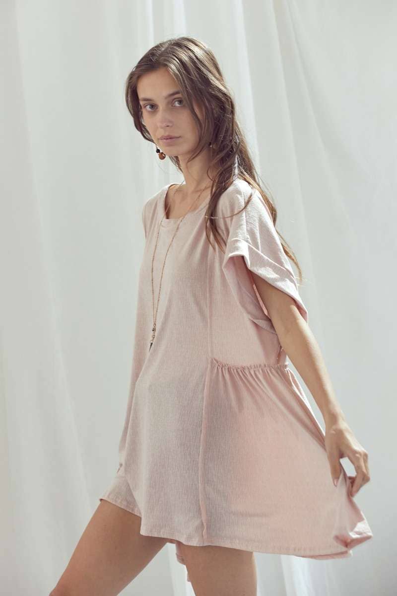 JADE BY JANE – wholesale Tunika - Dam – ÖVERDIMENSIONERAD SHARKBITE BOTTEN TUNIKA PLUS STORLEK1