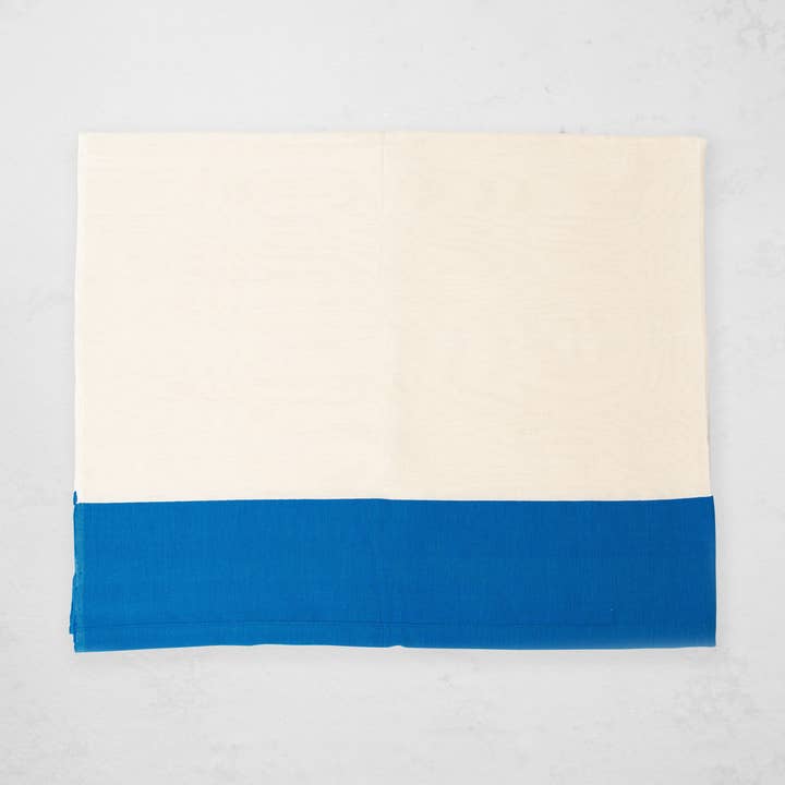 Solid Stripe Curtain - Cerulean for wholesale by Bolé Road Textiles