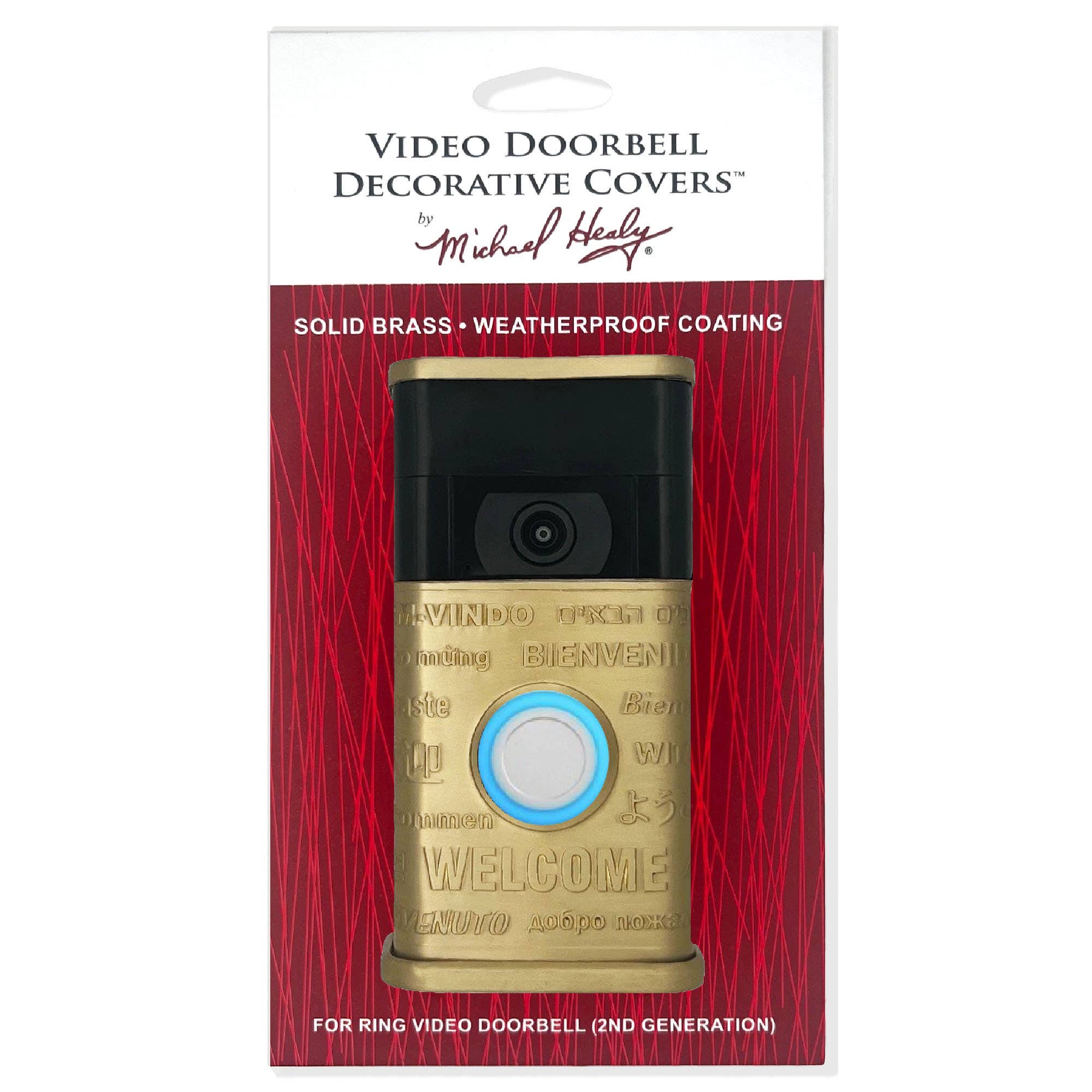 Michael Healy Designs - Wholesale Outdoor Ornament/Decor - MultiWelcome Video Doorbell Cover (Ring 2nd Gen)5