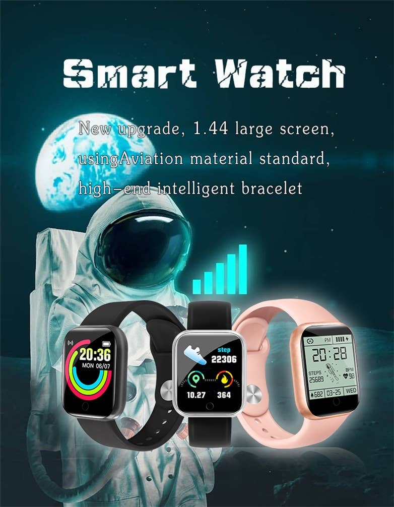 Savoy Active - Wholesale Watch Band/Strap - Unisex - Smart Watch with Bracelet - Black7