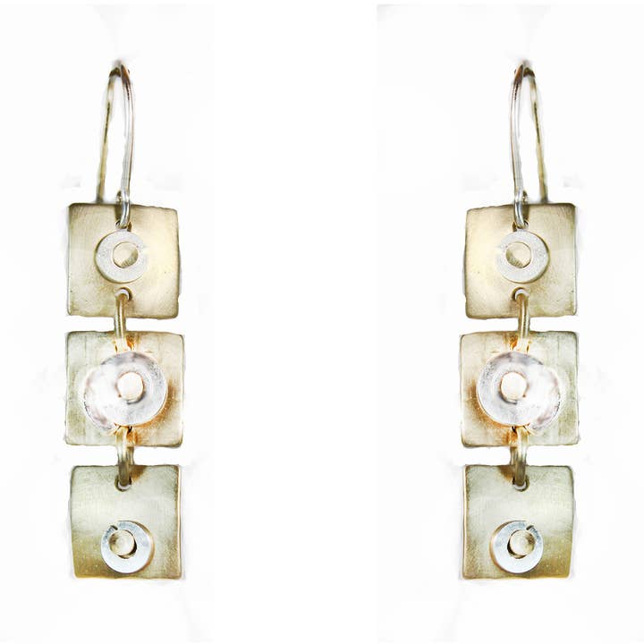 Polymer Clay, Brass, Sterling a Touch of Silver Earrings for wholesale by Whitney Designs Ltd.