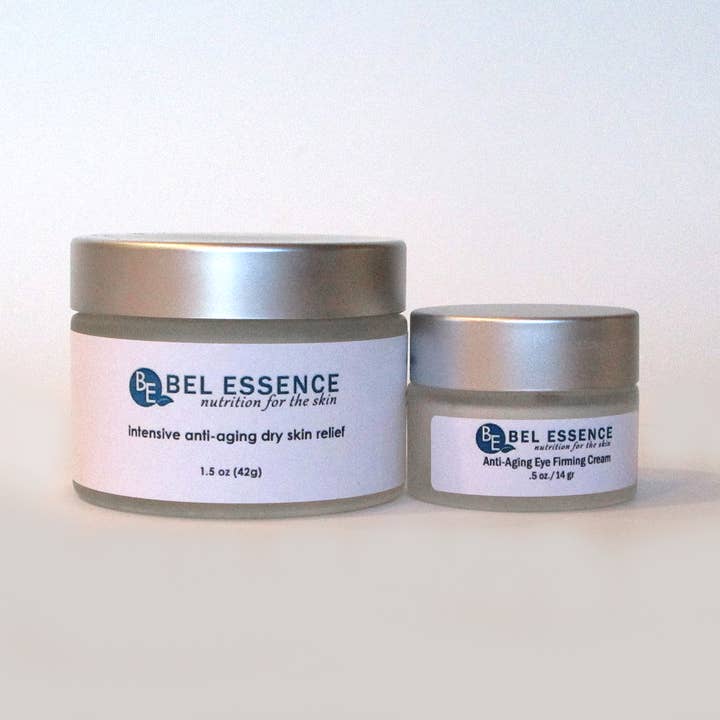 Duo Crème visage anti-âge pour peau sèche sévère et crème pour les yeux pour la vente par Bel Essence