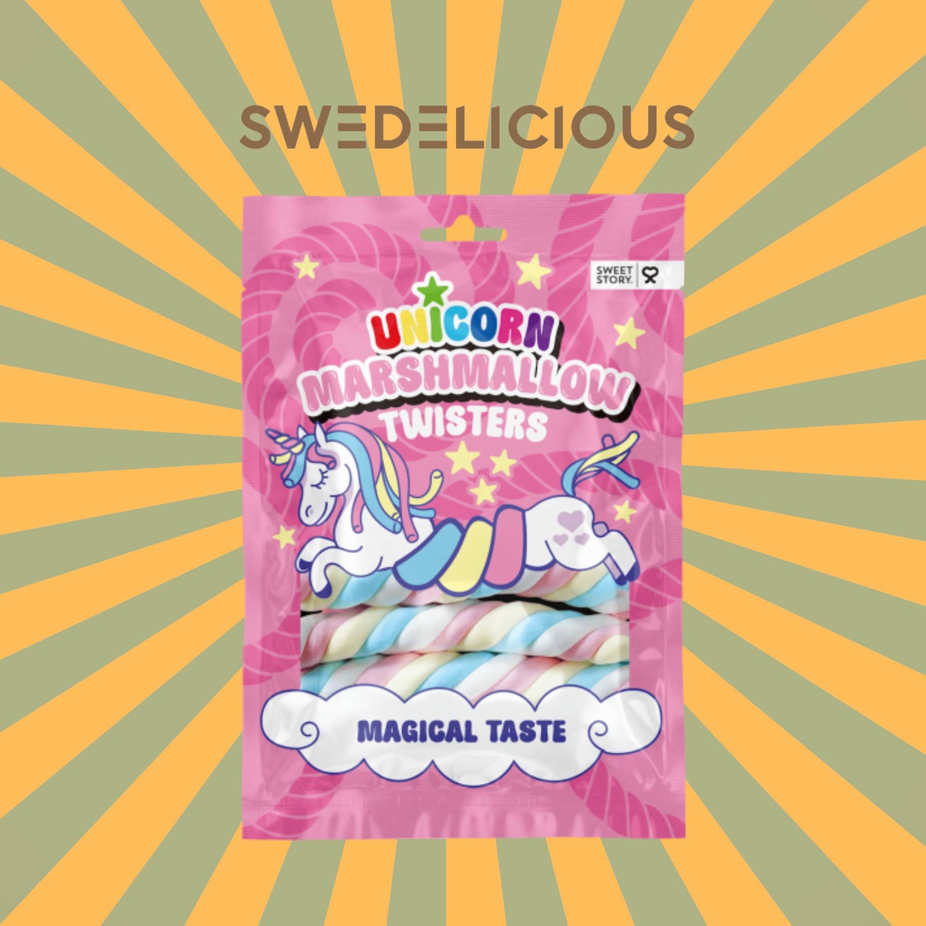 Swedelicious - Swedish Candy - Wholesale Marshmallow - Sweet Story - Marshmallow Unicorn Twisters