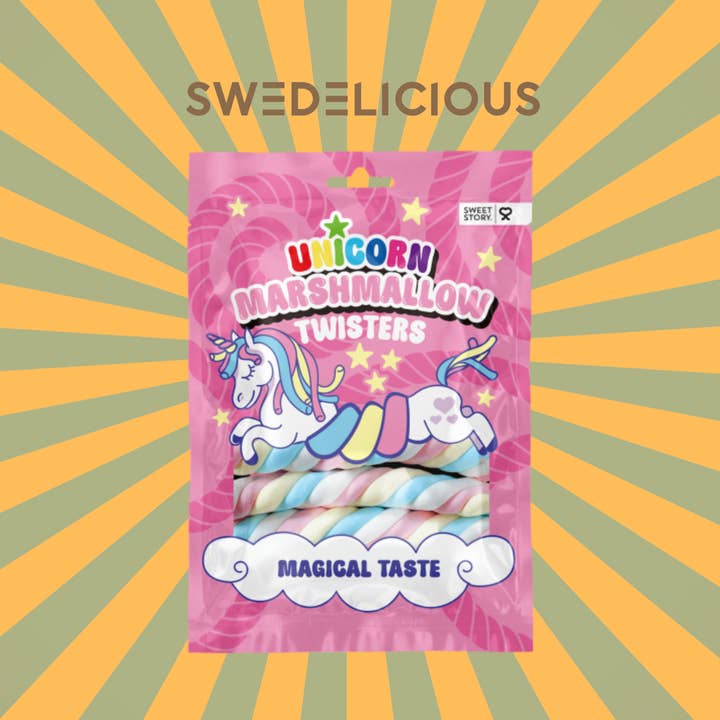 Sweet Story - Marshmallow Unicorn Twisters for wholesale by Swedelicious - Swedish Candy