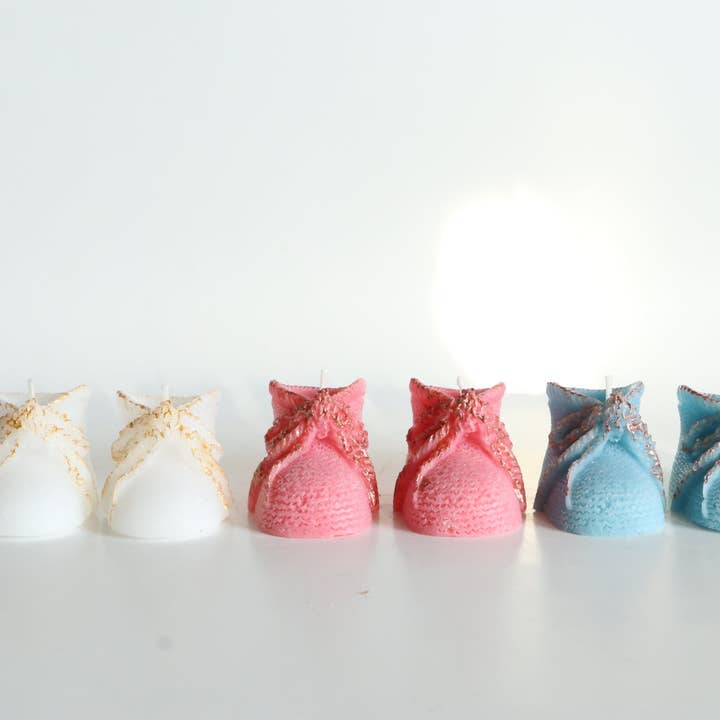 SugarByrd - Wholesale Novelty Candle - Baby Shower Candle Favors - Booties