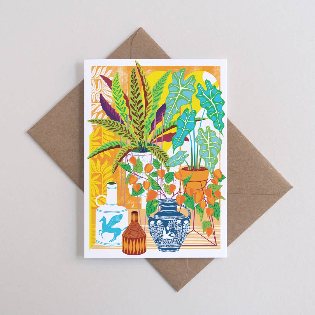 Printer Johnson Ltd – wholesale Everyday greeting card – Vessels | Everyday greetings card | House plants, tropical