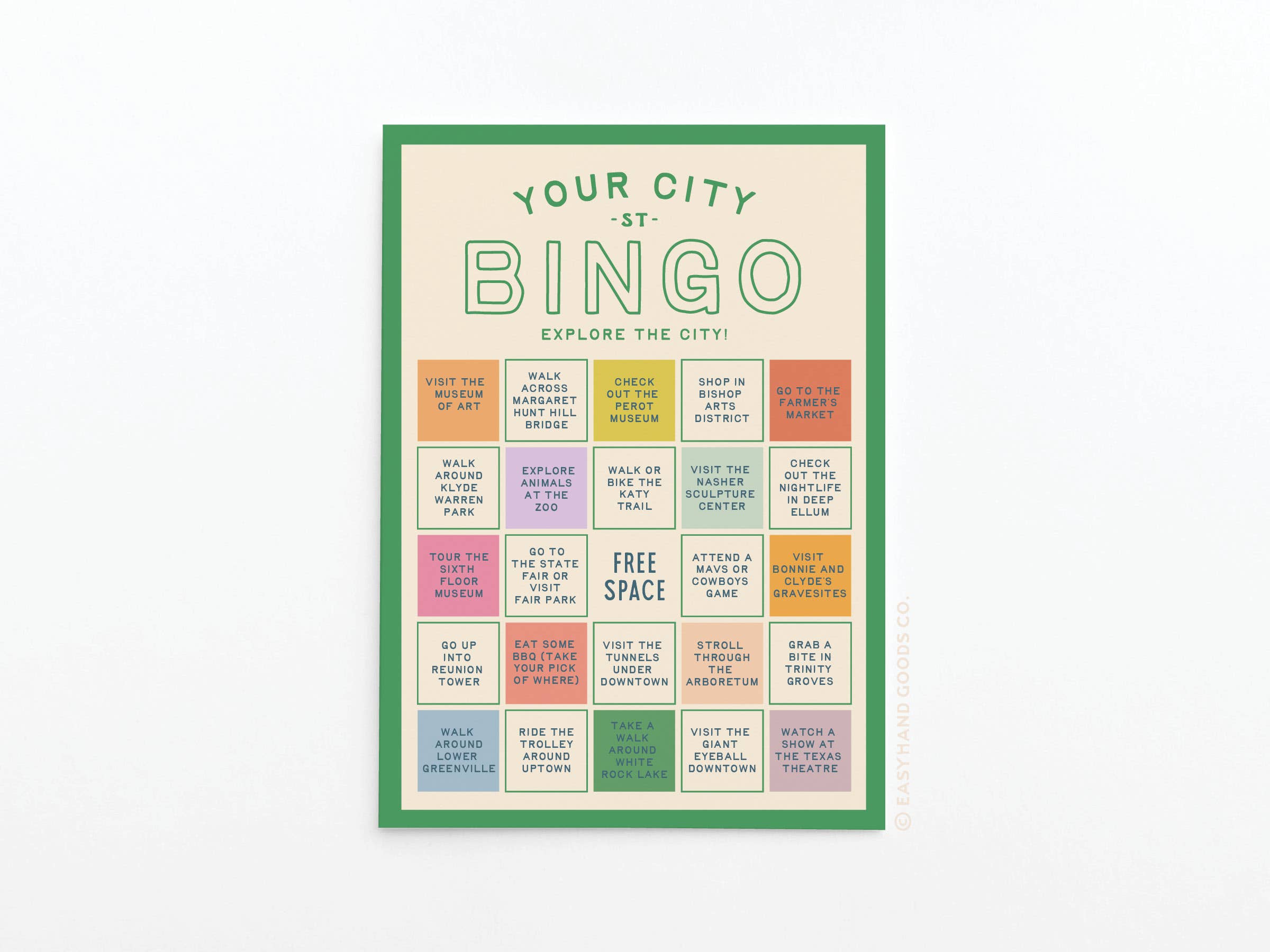 Easyhand Goods – formerly Onderkast - Wholesale Card Game - Custom City Explorer Bingo Card9