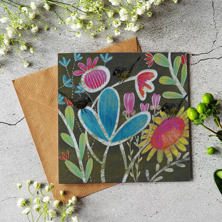 Carte Midnight Garden pour la vente par Ilana Ewing Designs