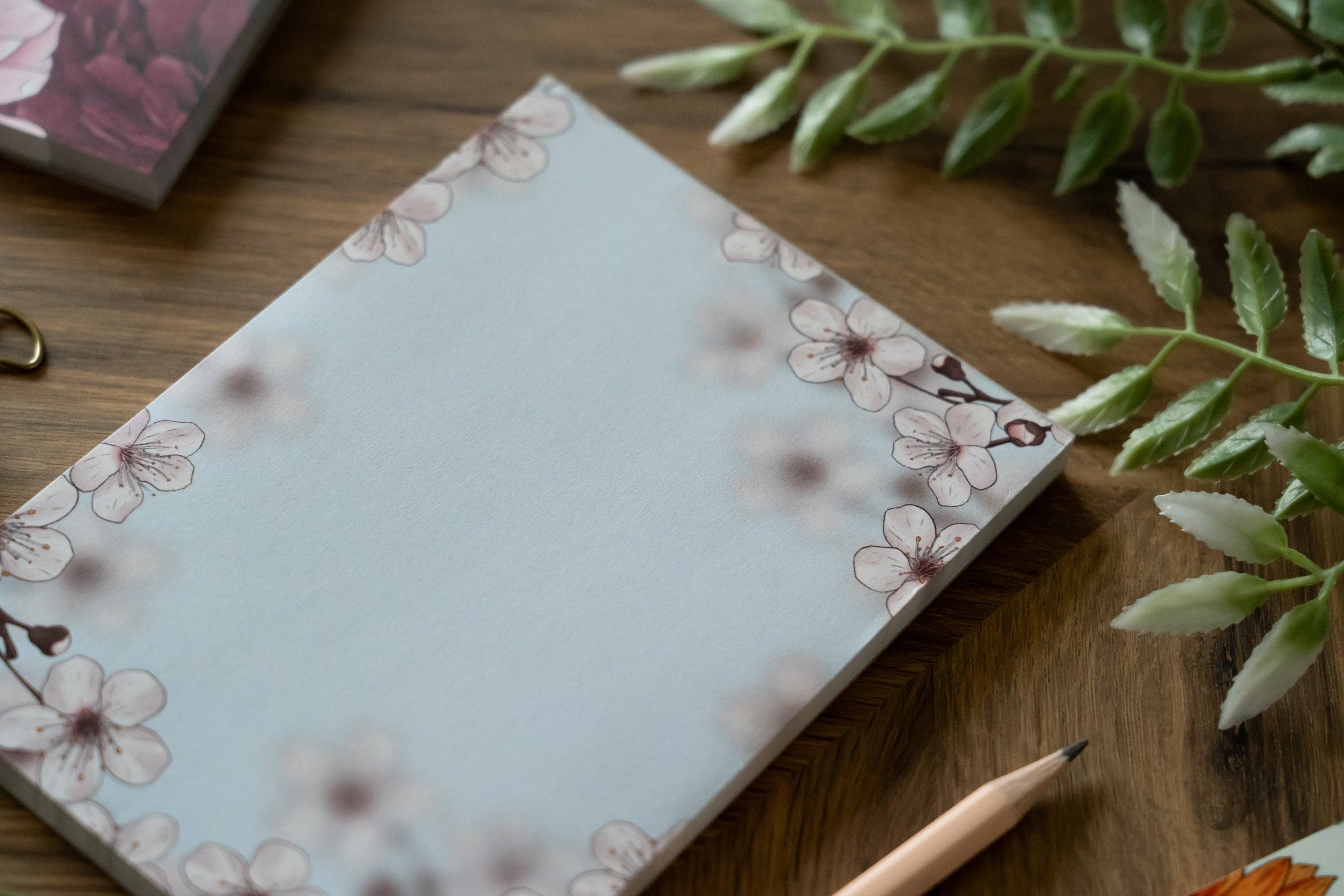Hayley Jade Design Studio - Wholesale Notepad - Cherry Blossom A6 Notepad3