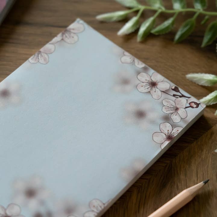 Hayley Jade Design Studio - Wholesale Notepad - Cherry Blossom A6 Notepad3
