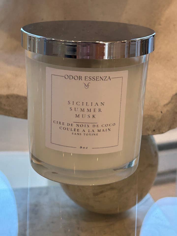 Bougie Signature Sicilian Summer Musk pour la vente par Odor Essenza