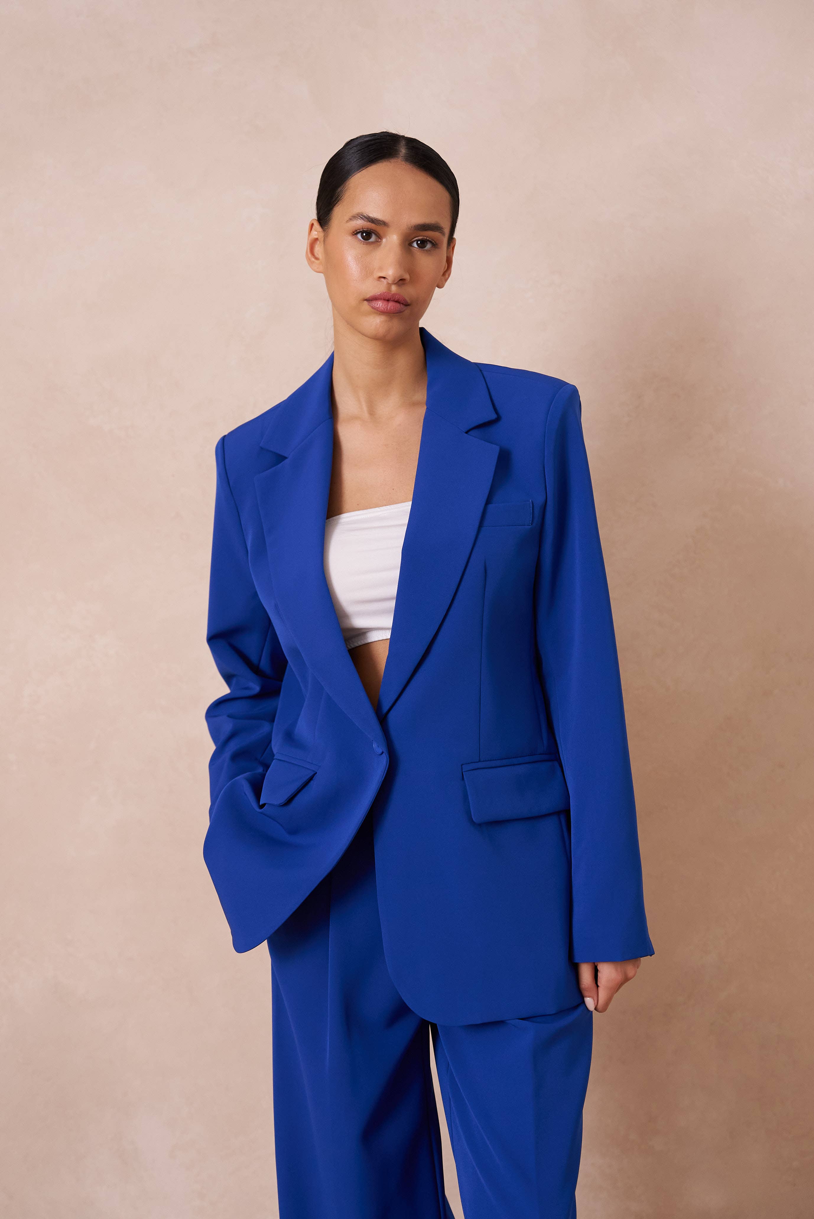Attentif Paris - Wholesale Suit Jacket - Women's - [Timeless] Solid oversized jacket timeless18