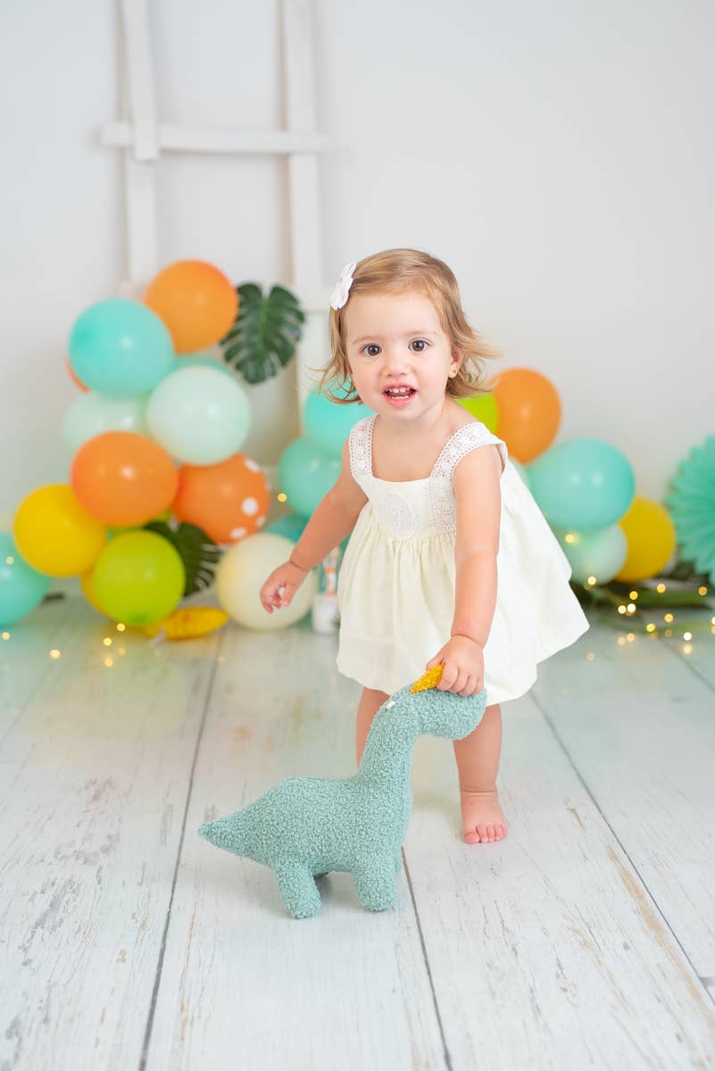 Crochetts – Engroshandel Plyslegetøj - Børn og baby – Baby Dinosaur grøn blød bamse3