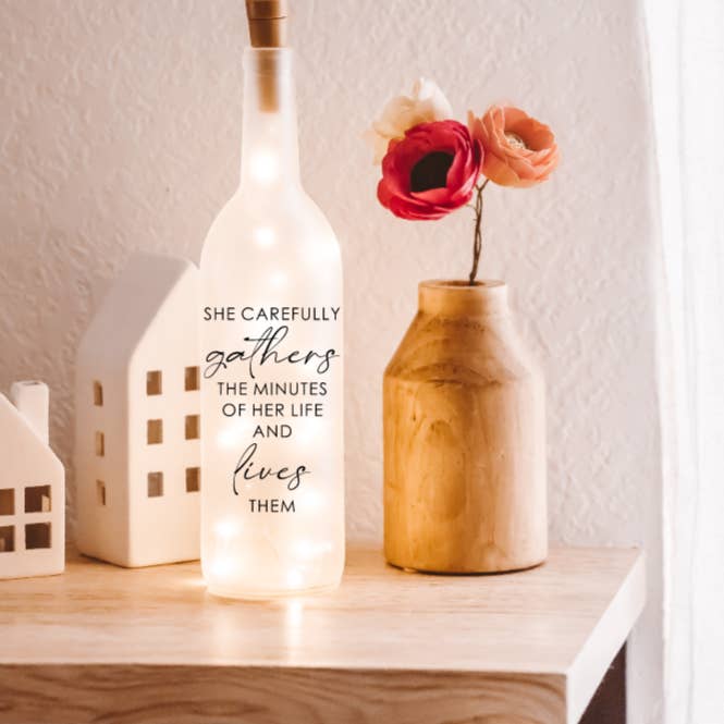 Firefly Home Designs - Wholesale Accent/Desk Lamp - Wine Bottle Lamp, Spring, Mothers Day Gifts, Mothers Day