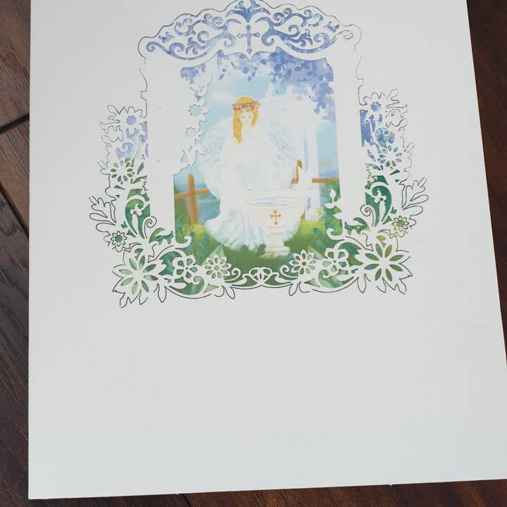 Papier Paradies - Wholesale Baby Card - 3D Pop-Up Card "Angel Baptism" – A Heavenly Gift for the Special Occasion1