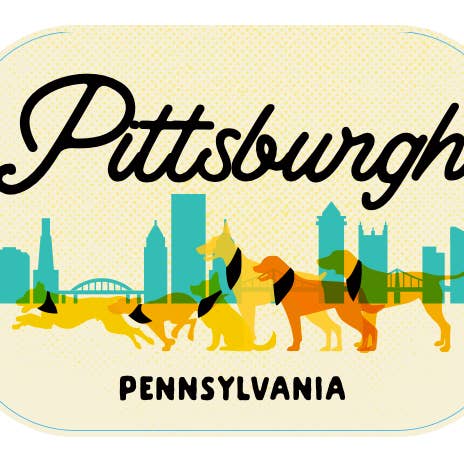 Pittsburgh City Shades Sticker for wholesale by Toni Unleashed