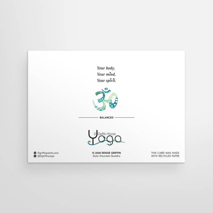 Yogini Collection – Engroshandel Hverdagshilsen kort – Bjerg Buddha1