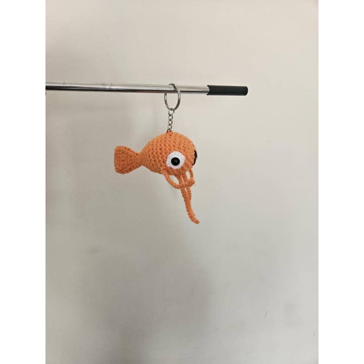 TOMOPOD LLC - Wholesale Stuffed/Plush Toy - Kids & Baby - Crochet Cute Le Poisson Steve, Funny Animal Keychain2