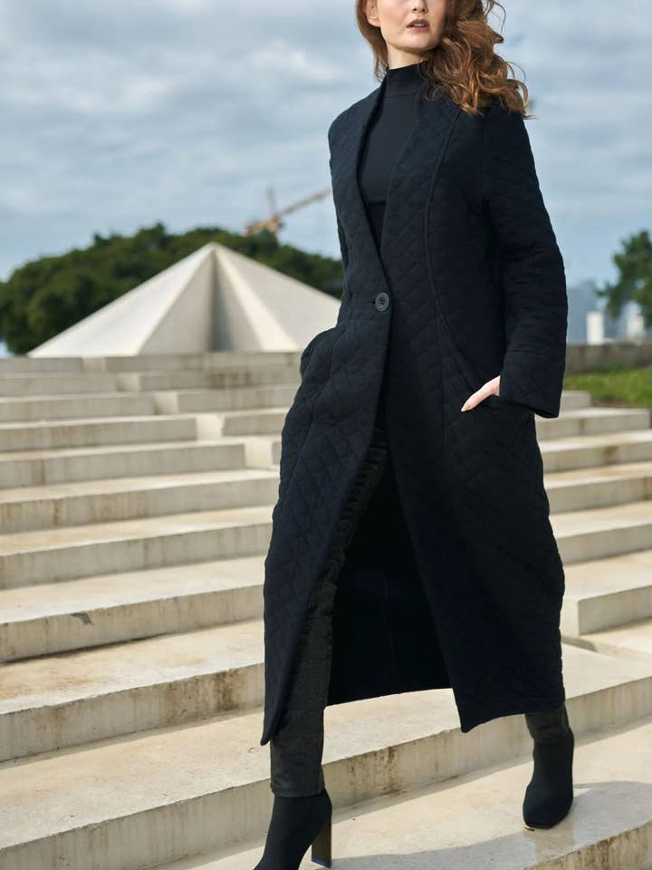 Urban Esmeralda Coat, Black for wholesale by Alembika