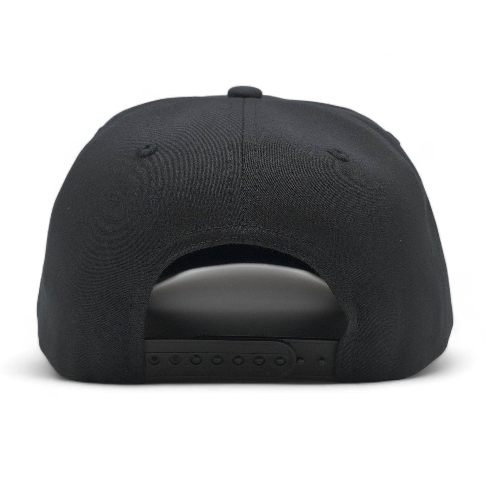 Black Blank Solid Color 5 Panels Snapback Caps for wholesale on Faire2