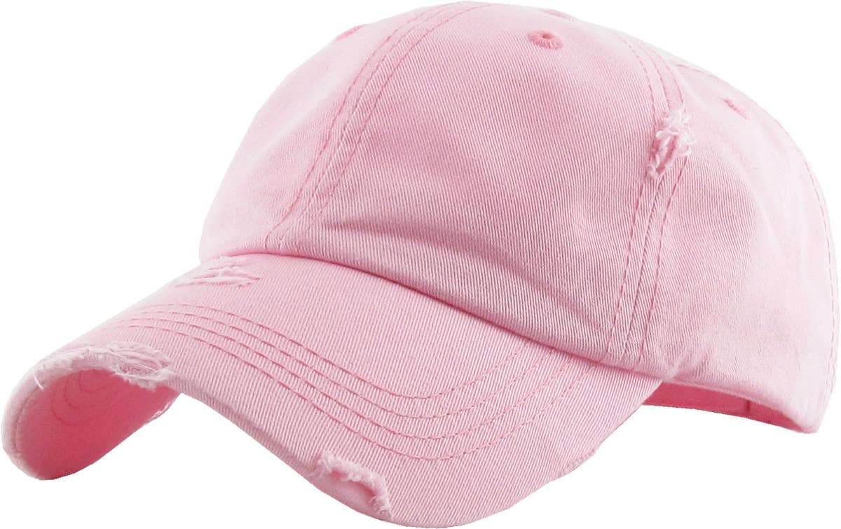 KBETHOS - Wholesale Ponytail Cap - Women's - Ponytail Washed Distressed Cotton Cap115