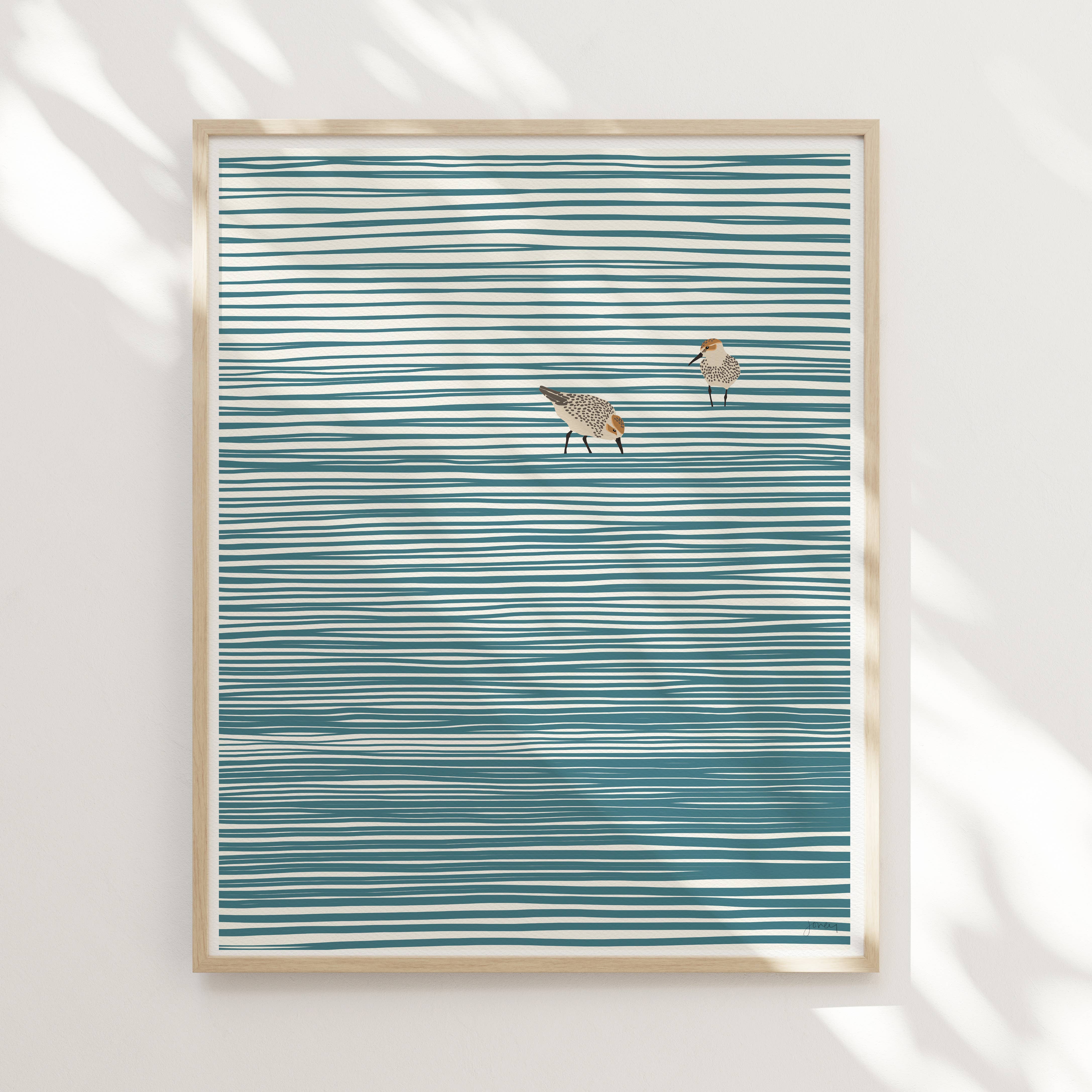 Jorey Hurley - Wholesale Art Print - Sandpipers Print. Signed. Unframed. 141105.3