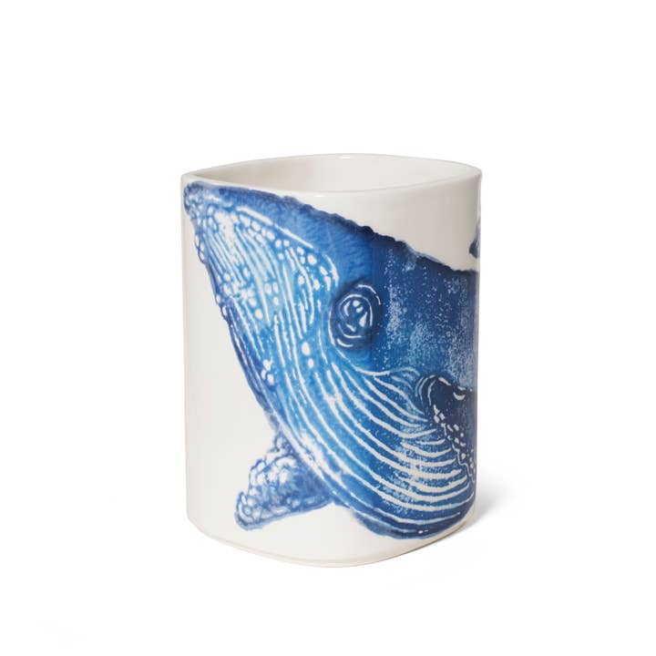 BlissHome - Wholesale Utensil Holder - Creatures Utensil Pot Whale | Whale Utensil Jug | Blue Pot