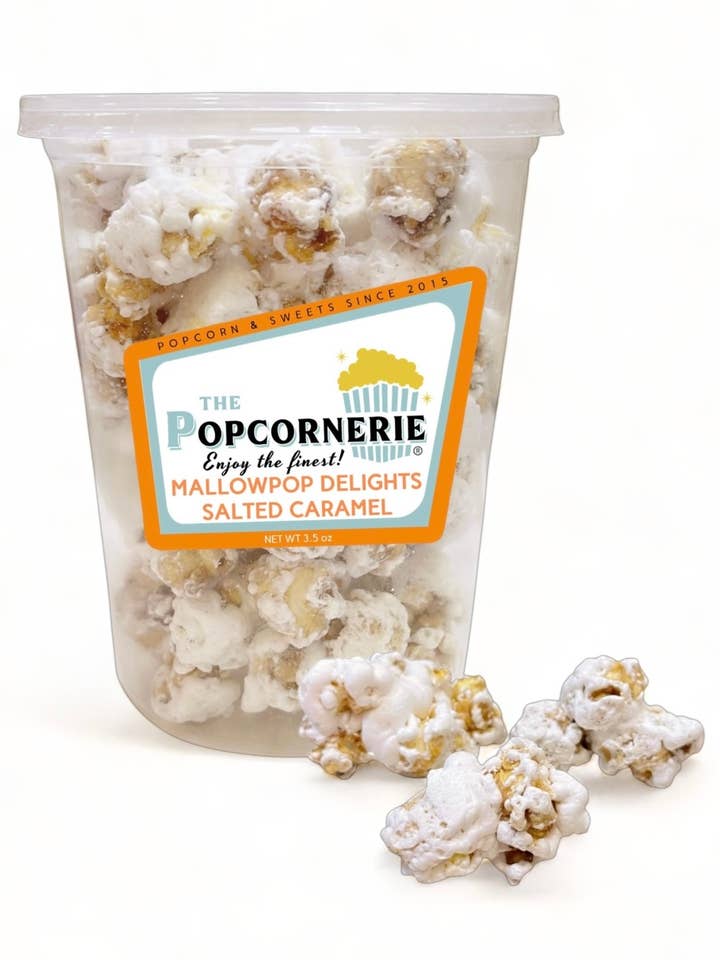 Délices MallowPop au caramel salé | Popcorn lyophilisé pour la vente par The Popcornerie & Sweets