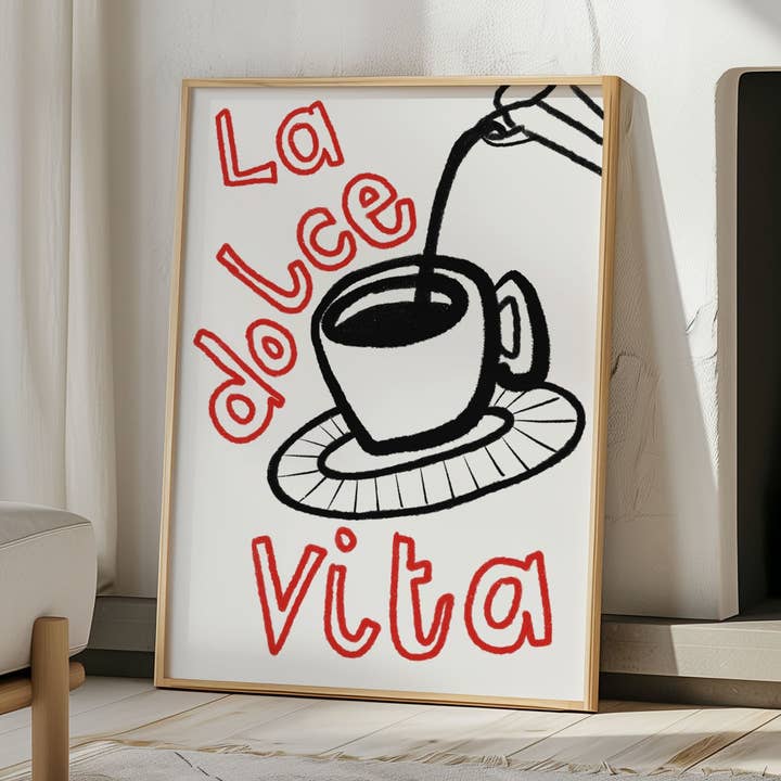 La Dolce Vita print for wholesale by The Little Jones