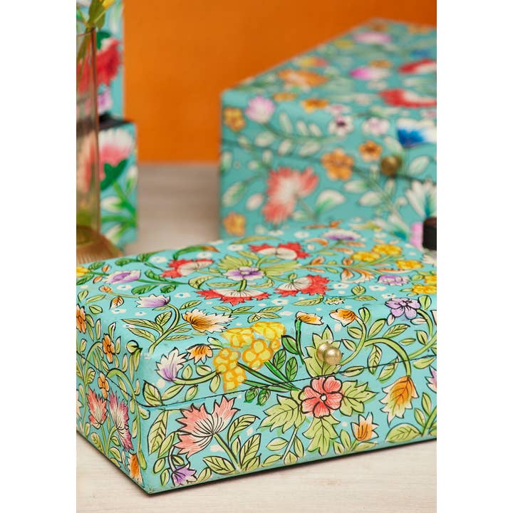 Namaste – wholesale Decorative box – Saanvi Handpainted Floral Box1