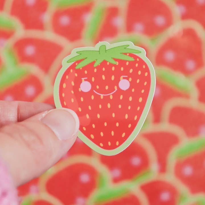Day Dreamer Studios - Wholesale Sticker - Little Strawberry | Glossy Waterproof Vinyl Sticker6