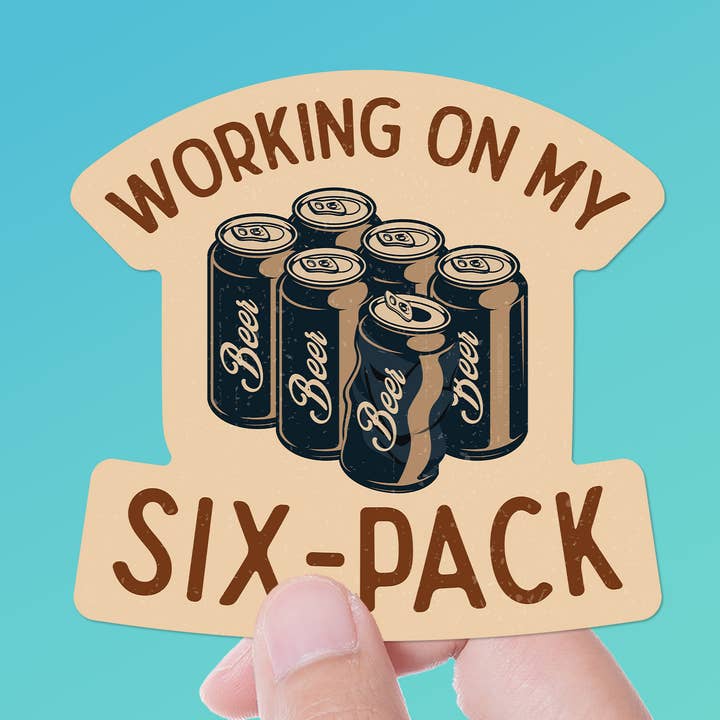 Working on My Six Pack Beer Sticker for wholesale by Sentinel Supply