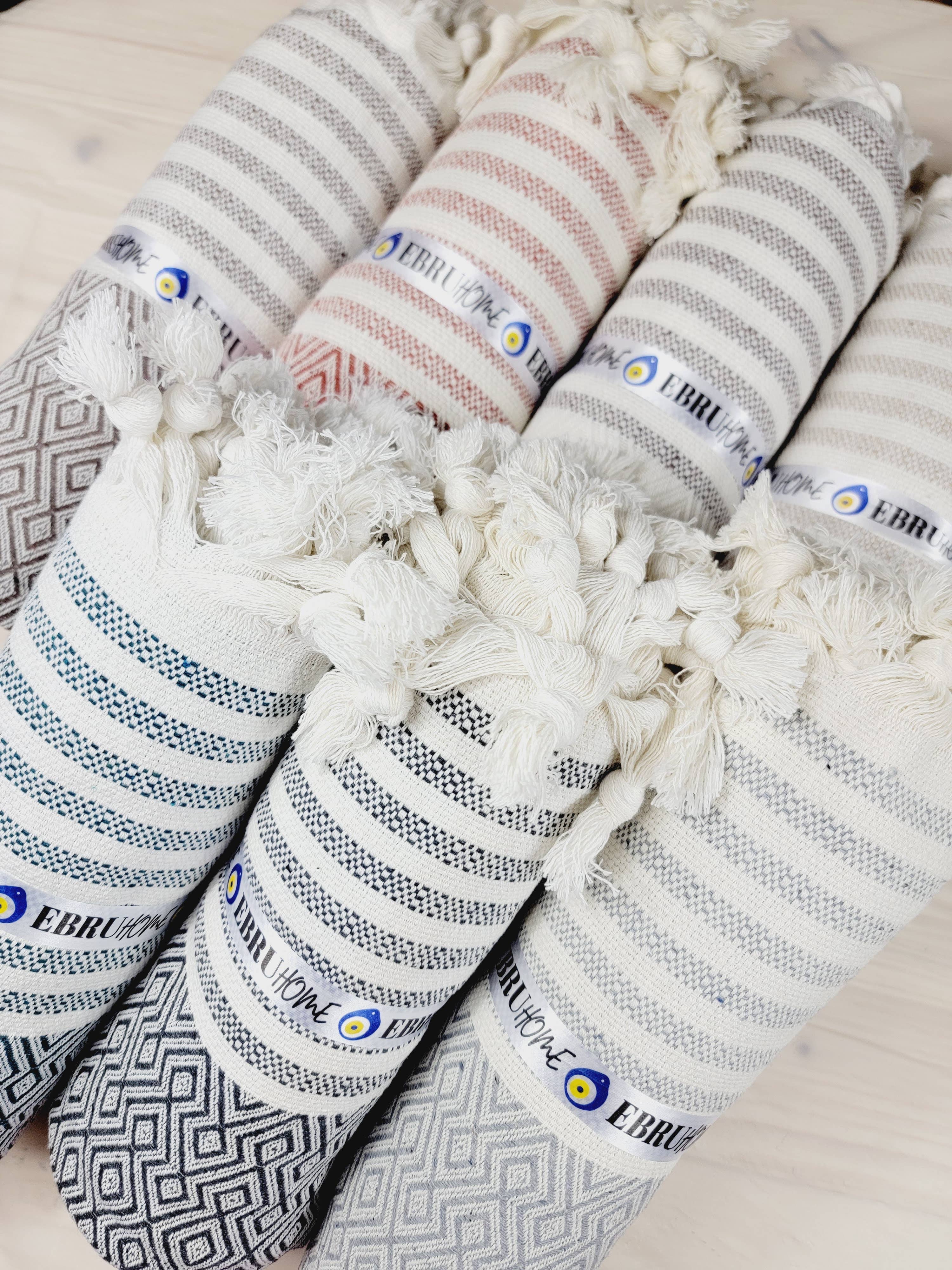 EBRU Home – Großhandel Überwurfdecke – 10 Überwürfe und Bettüberwürfe, Baumwolle gewebt, Handgewebt2