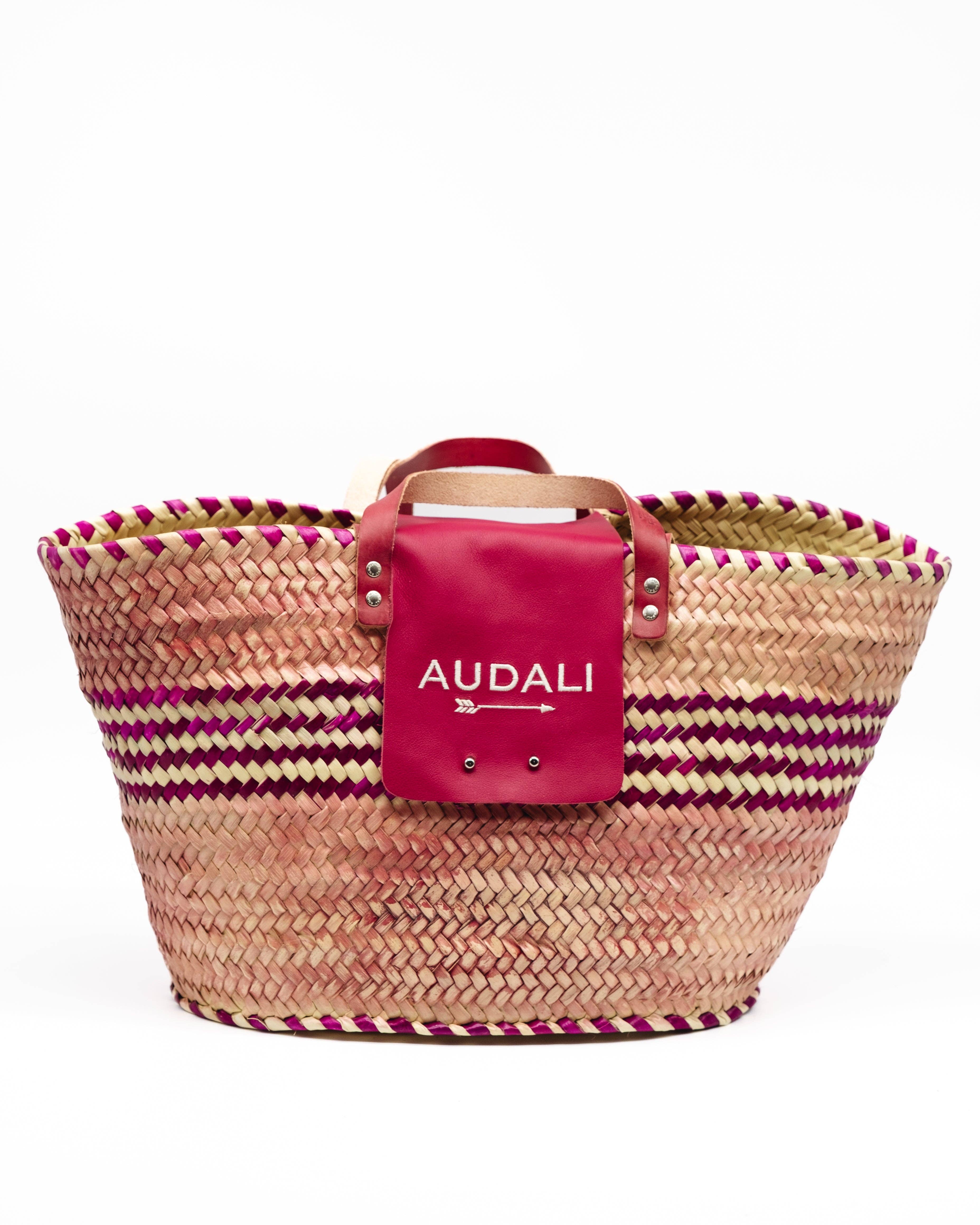 Audali – Großhandel Strandtaschen – Körbchen mit Kirschmotiv0