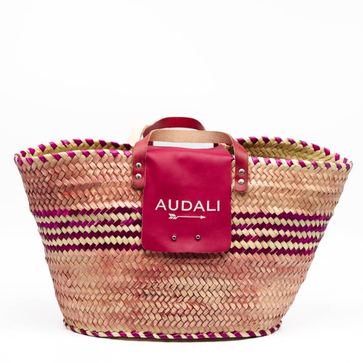 Audali – Großhandel Strandtaschen – Körbchen mit Kirschmotiv0