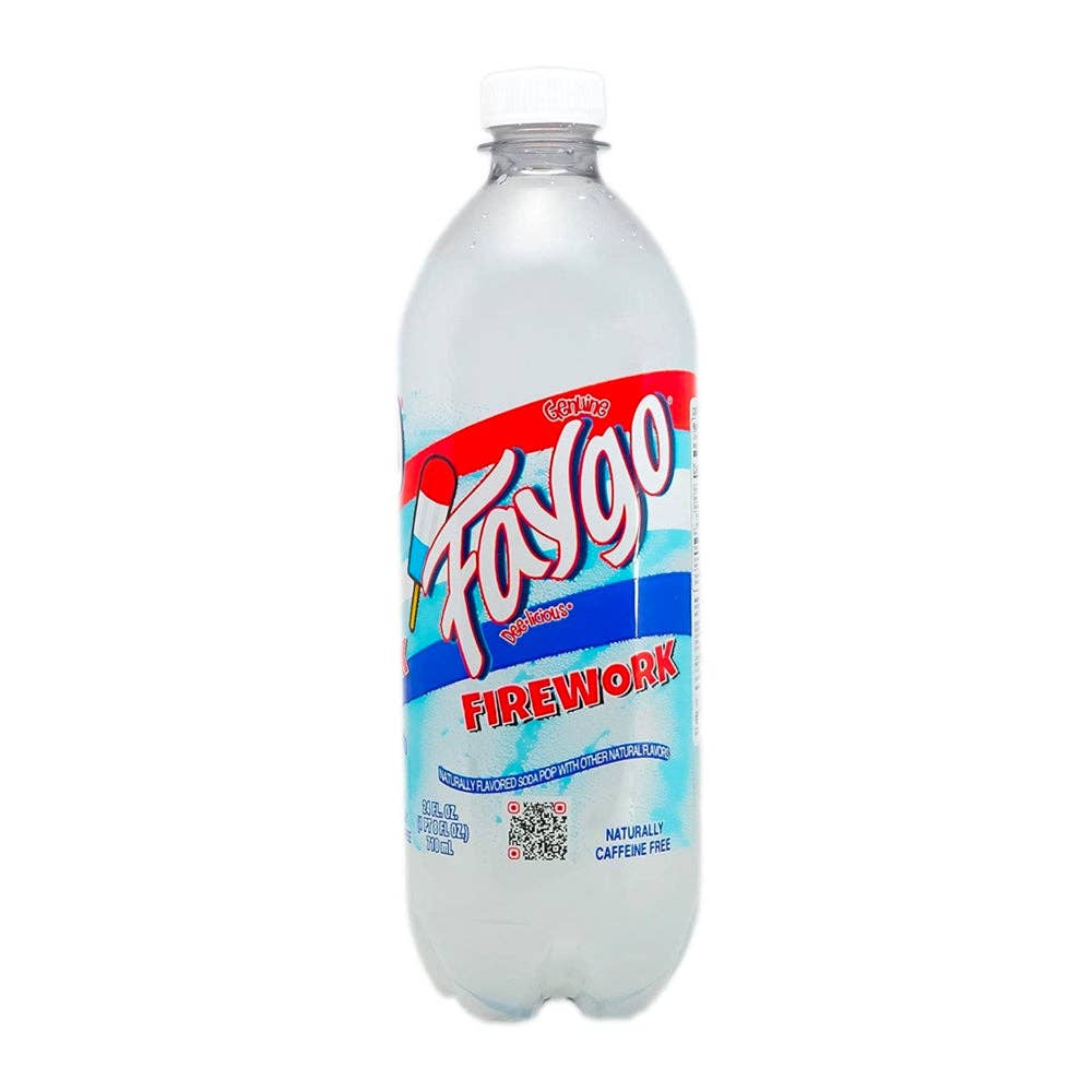 Pops Distro Inc - Wholesale Frisdrank/koolzuurhoudende drank - Faygo Firework RARE fles (24 oz), 6 stuks0