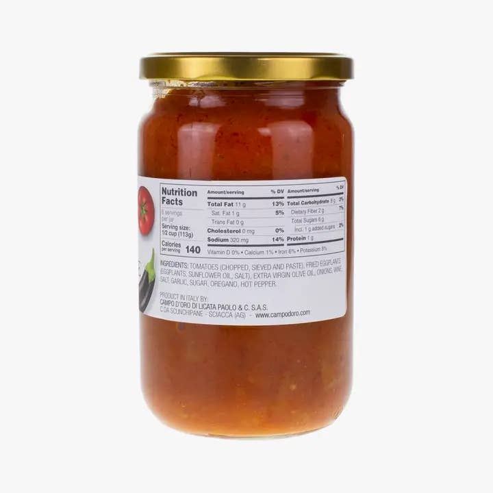 Campo d'Oro - Wholesale Sauce - Sugo di Melanzane e Pomodoro 24 oz1