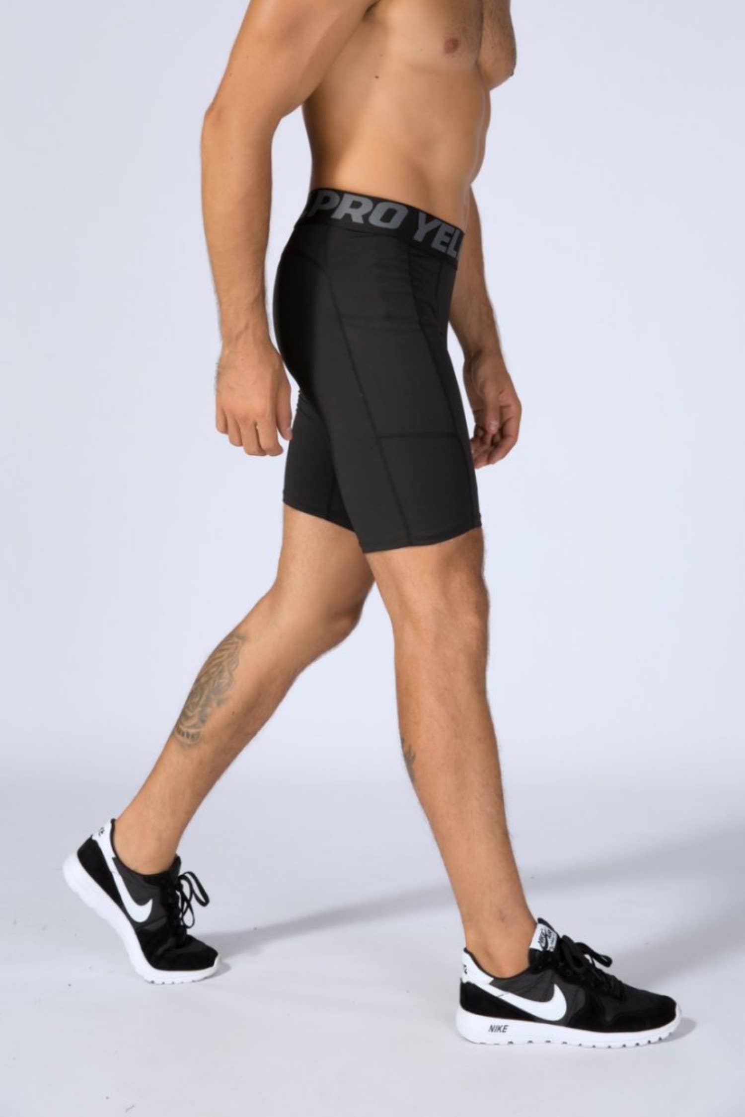 Active by Anna-Kaci - Venta al por mayor Pantalones cortos deportivos - Hombre - Pantalones cortos de compresión para hombre con cintura ancha2