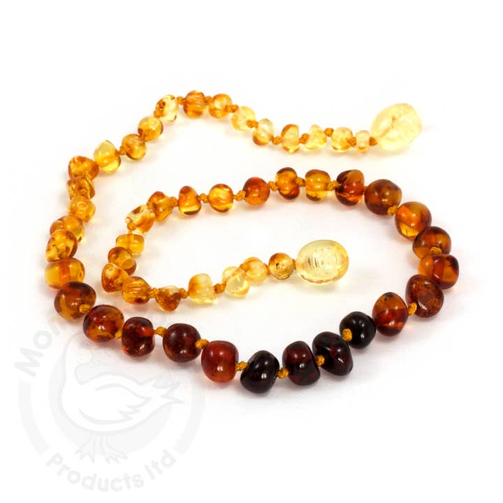 Adult Amber Necklaces & Bracelets - Baroque Rainbow for wholesale by Momma Goose Products, Ltd.