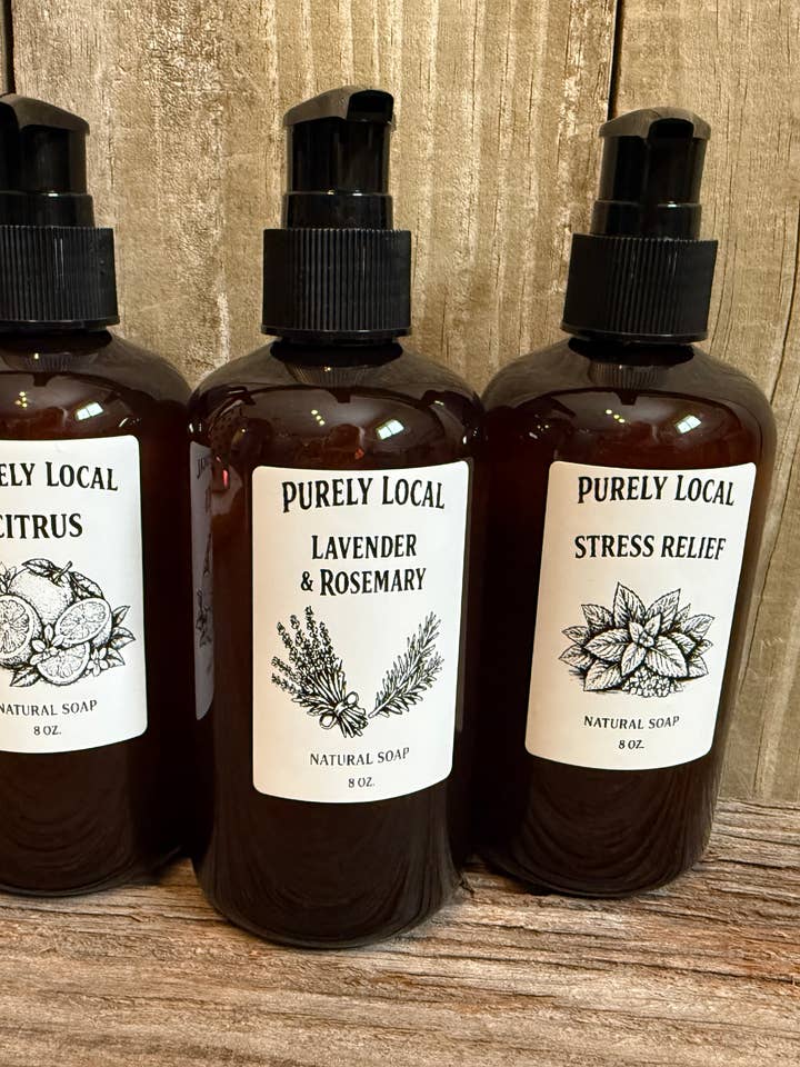 Savon pour les mains - Liquide pour la vente par Purely Local LLC.
