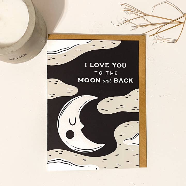 I Love You to the Moon and Back for wholesale by Port Nova Paper Co.