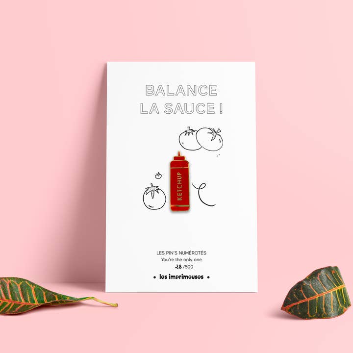 Pin's - Ketchup for engroshandel hos LES IMPRIMEUSES