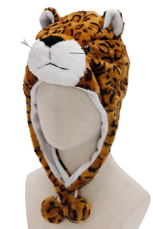 Cap Zone - Wholesale Costume - Women's - Animal Plush Teddy Fur Hat with Short Ear Flaps44